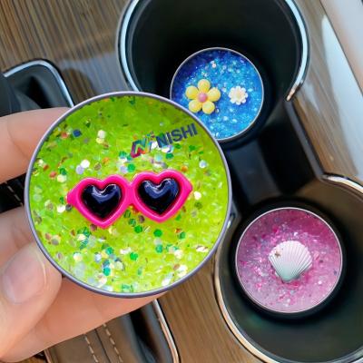 Love iron can round Car freshies